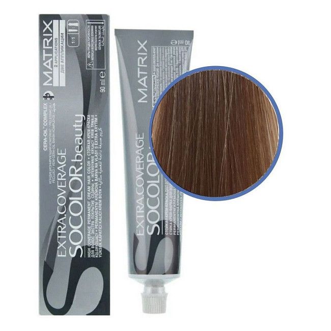 Matrix Крем-краска для седых волос / Socolor beauty 509N, очень светлый блондин, 90 мл