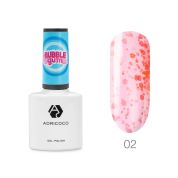 ADRICOCO Гель-лак для ногтей с цветной неоновой слюдой / Bubble Gum №02, сладкий арбуз, 8 мл