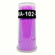 Kristaller Микробраши одноразовые для нанесения растворов / MA-102 Ultrafine, фиолетовый, 100 шт