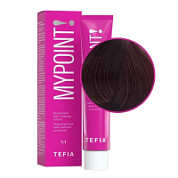 TEFIA Mypoint 6.61 Перманентная крем-краска для волос / Темный блондин махагоново-пепельный,  60 мл