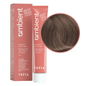 TEFIA  Ambient 8.18 Перманентная крем-краска для волос / Светлый блондин пепельно-коричневый, 60 мл