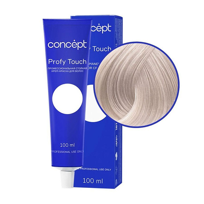 Concept Profy Touch 12.16 Профессиональный крем-краситель для волос, экстрасветлый нежно-сиреневый, 100 мл