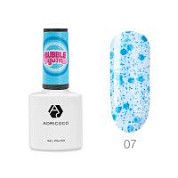 ADRICOCO Гель-лак для ногтей с цветной неоновой слюдой / Bubble Gum №07, морозная голубика, 8 мл