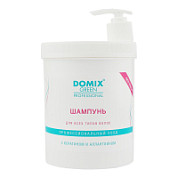 Domix Green Professional  Шампунь для всех типов волос с кератином и аллантоином «Без соли», 1000 мл