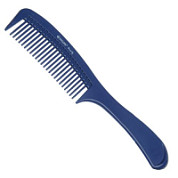 Dewal Beauty Гребень для волос с ручкой DBS6810, синий, 22 см