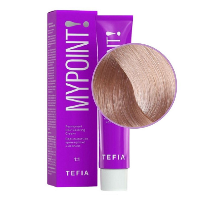 TEFIA Mypoint 9.37 Гель-краска для волос тон в тон / Очень светлый блондин золотисто-фиолетовый, безаммиачная, 60 мл