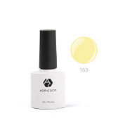 ADRICOCO Цветной гель-лак для ногтей №153, нежно-желтый, 8 мл
