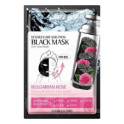 Double & Zero Тканевая маска для лица с экстрактом болгарской розы / Double Care Solution Black Mask Bulgarian Rose, 30 г