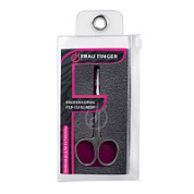 Frau Finger Ножницы маникюрные для кутикулы изогнутые / Professional FSP-131SLIMDP, матовые, ручная заточка, 10 см
