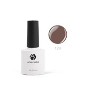 ADRICOCO Цветной гель-лак для ногтей №129, шоколадный трюфель, 8 мл