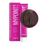 TEFIA Mypoint 6.87 Перманентная крем-краска для волос / Темный блондин коричнево-фиолетовый,  60 мл